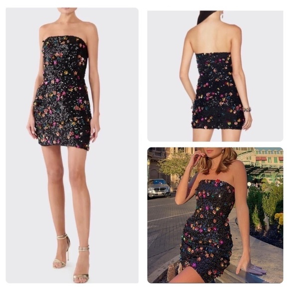 Ramy Brook Anastasia 3D Floral Dress - Picture 2 of 12